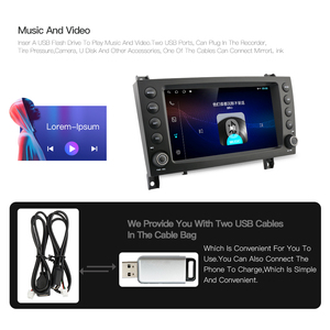 Autoradio Android 8 cœurs GPS pour Benz <span class=keywords><strong>SLK</strong></span> 200K/<span class=keywords><strong>SLK</strong></span> 350/SLK300/<span class=keywords><strong>SLK</strong></span> <span class=keywords><strong>280</strong></span> Stéréo Multimédia Carplay Auto WIFI PAS de DVD - Product Image 5