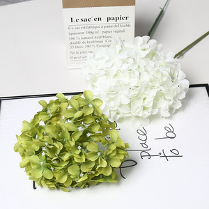 Flor de hortensia de un solo tallo para bricolaje ramo de boda centro de mesa decoración Iglesia Pew final ceremonia arreglos - Product Image 1