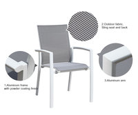 Table de jardin d'extérieur en aluminium, extensible, pour hôtel, terrasse, offre spéciale,