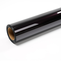 Usine en gros PET doublure air sans bulles super brillant perle métallique rouge foncé tourmaline enveloppe de voiture pour mini