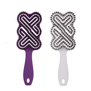 Brosse démêlante antistatique en nylon à poils de sanglier avec logo personnalisé, masseur de cuir chevelu pour <span class=keywords><strong>cheveux</strong></span> secs et humides - Product Image 1
