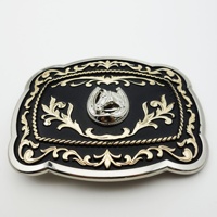 Boucle de ceinture de cow-boy occidental boucle personnalisée 40mm boucle de ceinture en gros ceintures de cowboy pour hommes logo de conception d'usine