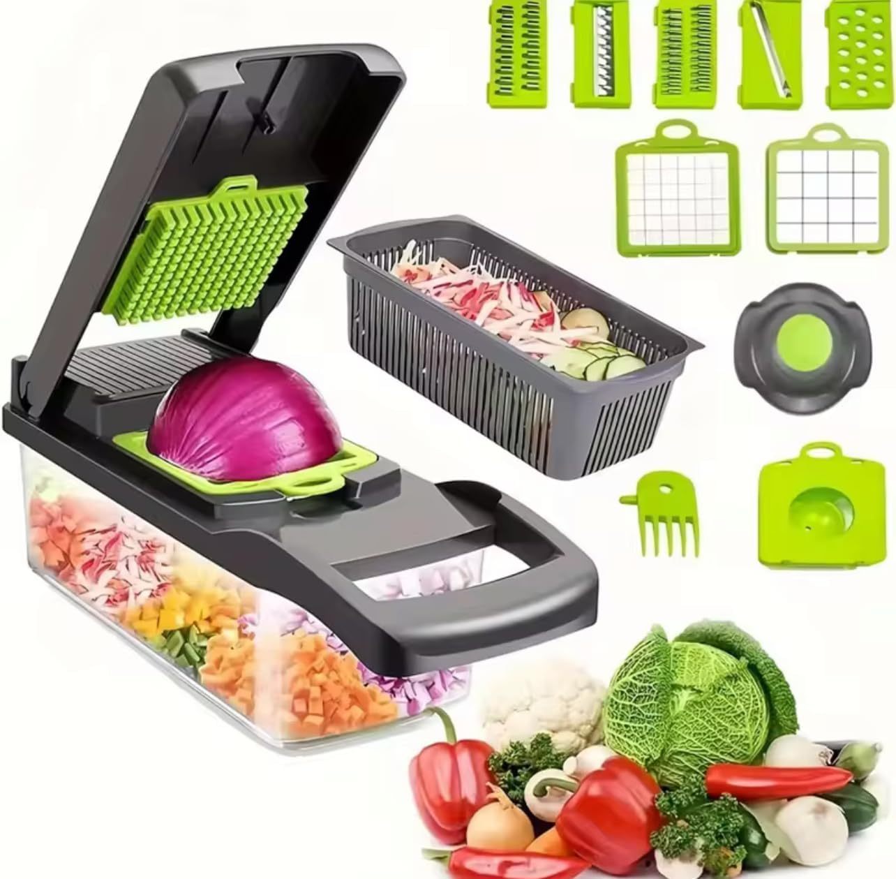 14 Pcs Set - Green