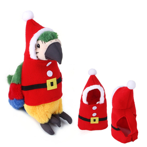 Parrot Bird Autumn and Winter Thick Warm Clothes Flying Suit <b>Sweater</b> Christmas Clothes Santa Clothes with Hood - Product Image 4