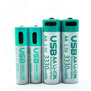 Popular 4 10 Pack 1.5v 666mWh 3330mWh <strong>AA</strong> AAA Type C <strong>Battery</strong> <strong>Rechargeable</strong> Lithium <strong>Battery</strong> with Charger Box for Remote Control - Product Image 3