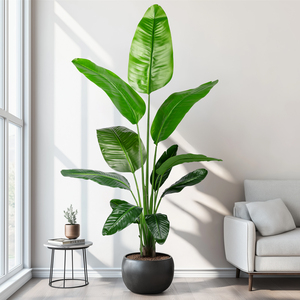 Chất Lượng Cao Thực Tế Trong Nhà/Ngoài Trời Nhân Tạo Cây Cọ Màu Xanh Lá Cây Thiết Kế Nhà Máy Hot Bán Cho Đám Cưới Trang Trí Nội Thất Nhựa Lụa - Product Image 3