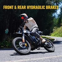 Moto électrique tout-terrain R6000 pour adultes, moteur de 7000 W de puissance maximale, batterie au lithium 60 V 30 Ah, haute vitesse