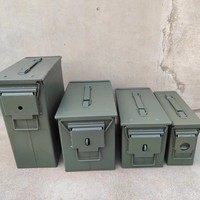Boîte à munitions ignifugée M19A1 calibre .30, M2A1 calibre .50, PA108 calibre .50, boîte à munitions tactique en acier de qualité pour munitions longues