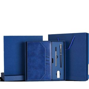 Luxury Business Gifts Box Set A5 <b>Notebook</b> With Pen Gift Set USB Flash Drive Office Corporate Luxury Promotional Gift Set - Product Image 1