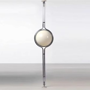 Lampe sur pied LED au design nordique moderne et simple, ambiance artistique, en acier inoxydable et acrylique, hauteur réglable, lumière blanc chaud - Product Image 1