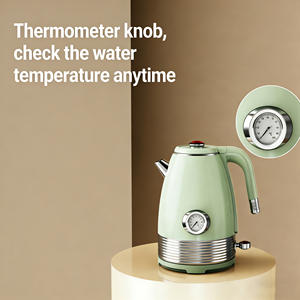 Bouilloires électriques en acier inoxydable à 2 couches, 1,5 L, 1500 W, bouilloire électrique pour faire bouillir l'eau, pratique pour les hôtels - Product Image 6