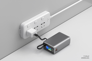 Nouvelle batterie <span class=keywords><strong>externe</strong></span> 25000mah PD100W Charge rapide Câble intégré Batterie <span class=keywords><strong>externe</strong></span> <span class=keywords><strong>de</strong></span> grande capacité <span class=keywords><strong>Chargeur</strong></span> <span class=keywords><strong>portable</strong></span> pour iPhone Ordinateur <span class=keywords><strong>portable</strong></span> - Product Image 5