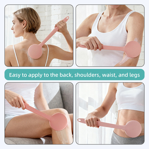 فرشاة LOHAS قابلة لإعادة الاستخدام بمقبض طويل من السيليكون الآمن للطعام، أداة تطبيق لوشن الجسم بدون خطوط للتشذيب الذاتي - Product Image 5