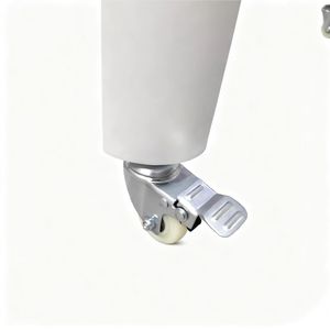 סט בר מלבני מודרני מעץ טיק ומסגרת ברזל לחדרי ישיבות וברים עם גלגלים, עמיד וידידותי לסביבה - Product Image 6