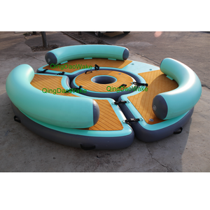 Plate-forme flottante gonflable de protection Sea <span class=keywords><strong>Island</strong></span> Pvc plate-forme de quai de natation flottante plate-forme d'eau gonflable - Product Image 1