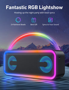 US Stock Fast Ship A8 PRO <strong>Bluetooth</strong> <strong>Speaker</strong> 20W Sound IPX6 Waterproof 20 Hour Playtime RGB <strong>Light</strong> Show Deep Bass Wilress <strong>Speaker</strong> - Product Image 4