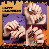 Nouveau Gel à Ongles Style Halloween 2026 Non Toxique, Polissage UV LED, Kit de Manucure Artistique Fait Main