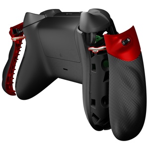 Agarraderas Laterales de Goma FLEXOR Rojo Escarlata + Kit de Bloqueo de Gatillo Inteligente para Control de Xbox Series X S - Product Image 3