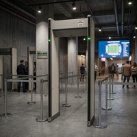Portique de détection de métaux à 33 zones, détecteur de métaux non ferreux, scanner corporel de sécurité