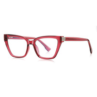 Gafas Ópticas Unisex KM 2277 con Montura Cuadrada Completa, Rectangulares, con Bloqueo de Luz Azul, TR90, de Alta Calidad y Elegantes, 2026