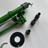 Pistola de Riego de Alta Presión con Brida de 2 Pulgadas, Alcance de 50m, Pistola de Riego Agrícola, Pistola de Riego por Aspersión de Ahorro de Agua