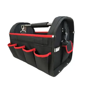 Складная дизайнерская сумка для инструментов с регулируемым плечевым ремнем с открытым верхом