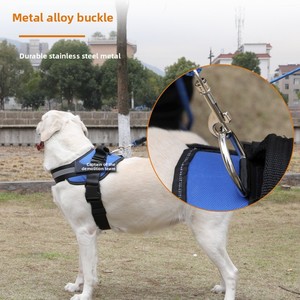 Guinzaglio per Cani Anti-Esplosione Estensibile, Pettorina K9 Anti-Soffocamento con Fibbia e Chiusura a Cerniera per Cani di Taglia Media e Grande - Product Image 2