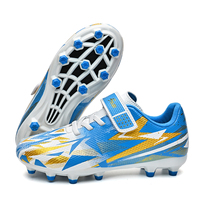 DREAM PAIRS Chaussures de football pour garçons, chaussures de football pour enfants, tige synthétique, taille 13, petit enfant, noir/néon/vert HZ19003K