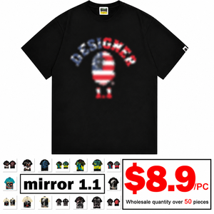 <span class=keywords><strong>T</strong></span>-shirt pour homme BA Heavyweight 100% coton 250GSM Original, coupe ample, imprimé graffiti Hot Brick, marque Ba-<span class=keywords><strong>p</strong></span>-<span class=keywords><strong>e</strong></span> - Product Image 1