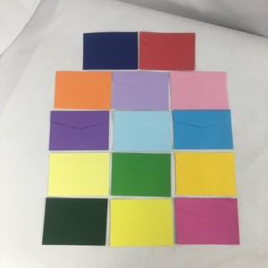 Piccolo lotto personalizzato nuovo Design Multi colore carta offset autoadesiva confezione <span class=keywords><strong>regalo</strong></span> carta avvolgente colorata Mini busta di imballaggio - Product Image 2