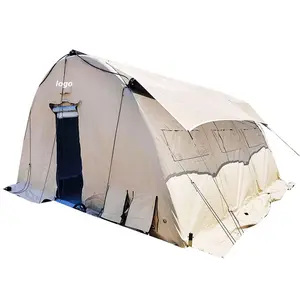 Tenda da campeggio gonfiabile per alpinismo invernale con 2024 all'ingrosso bianco sporco grande tenda da comando più venduta