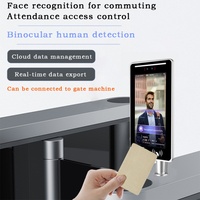 Terminal de Control de Acceso Biométrico Personalizado de 13.3 Pulgadas con Reconocimiento Facial Dinámico, Pantalla Táctil Android 11 y Visión Nocturna