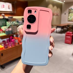 Luxe Double Couleur Dégradé Vague Bord Lentille Protéger Souple TPU Couverture Téléphone étui pour <span class=keywords><strong>huawei</strong></span> P60 P30 P40 P50 P60Pro Mate60 50 40 30 - Product Image 5