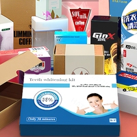 Boîte d'emballage en carton blanc personnalisée, imprimée en couleur, avec protection UV, boîte tiroir, boîte avion, boîte cadeau, boîte à rabat, boîte en carton ondulé