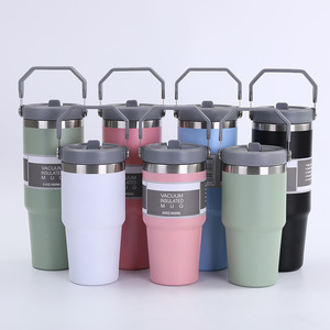 Factory Custom Logo 30oz Double Wall Vacuum Insulated Iced Tumbler Stainless Steel <b>Coffee</b> Travel Mug Tumbler With Straw - Product Image 4