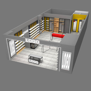 Jjh Đầy Đủ Cửa Hàng Trường Hợp Thiết Kế Thời Trang Bảng Điều Khiển Giày Tường Hiển Thị Cho Giày Kệ Hiển Thị Tủ Đồ Nội Thất Giá - Product Image 3