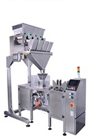 Machine automatique rotative de remplissage et de scellage de sachets préformés pour l'emballage vertical d'huiles alimentaires et de sachets en film