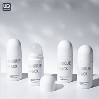 Récipient rond de déodorant de parfum d'emballage en plastique de 60ml sur la bouteille de déodorant
