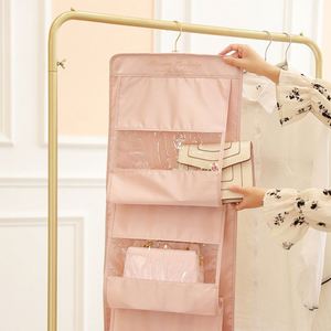 Sacs de rangement suspendus pour organisation, à fixer derrière la porte, support mural de rangement domestique anti-poussière pour armoire - Product Image 4