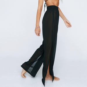 Tissu Spandex pour maillots <span class=keywords><strong>de</strong></span> <span class=keywords><strong>bain</strong></span> Bikini femmes Shorts <span class=keywords><strong>de</strong></span> <span class=keywords><strong>bain</strong></span> haute élastique femmes pantalons et pantalons blanc lin plage Bikini Sarong pantalon - Product Image 6