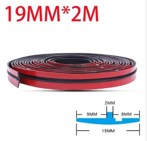 2M 19Mm Tự Động Xe Phía Trước Kính Chắn Gió Phía Sau Cửa Sổ Cửa Trời Cắt Phổ T Loại Con Dấu Cao Su Dải Cửa Sổ Tự Động Weatherstrip Băng - Product Image 2