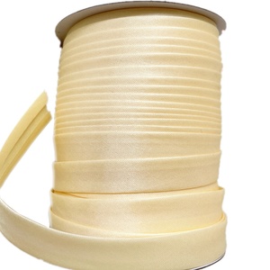 Suministro de fábrica, cinta de sesgo de satén plegable de 15mm, cinta de sesgo para prendas de vestir, textiles, Cheongsam - Product Image 1