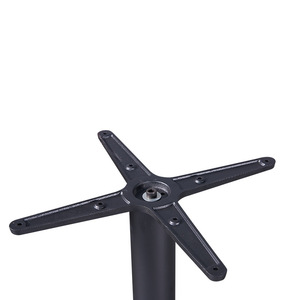Base de table en fonte noire sur mesure, design industriel rond, mobilier de restaurant durable pour tables à manger - Product Image 2