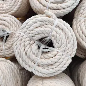 Großhandel 8mm 10 mm12mm 15mm 20mm natürliches Single Twisted Cotton Rope