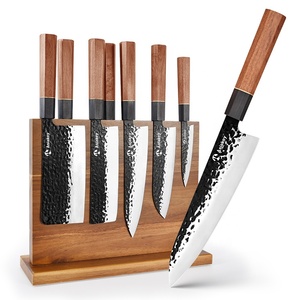 Acero de alto carbono Japón Nakiri Santoku carne deshuesado carnicero tallado juego de cuchillos de cocina - Product Image 1