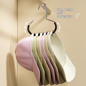Porte-chapeaux multifonctionnel à suspendre pour la maison, support <span class=keywords><strong>de</strong></span> rangement pour casquettes <span class=keywords><strong>de</strong></span> baseball et casquettes à visière, idéal pour les dortoirs et les armoires, pour un rangement élégant des vêtements. - Product Image 2