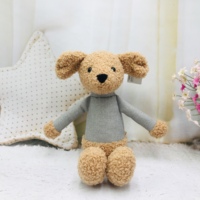 Jouets en peluche personnalisés doux et adorables avec rembourrage en coton PP, motifs de lapin, souris, ours et chien de dessin animé, taille 22 cm, unisexe