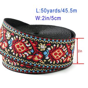 Emobridered Woven Classic 1.5 <strong>Inch</strong> <strong>2</strong> <strong>Inch</strong> Heavy Duty <strong>Webbing</strong> Straps Perfect for Crafts and Sewing, Purse Strap, Belts - Product Image 3