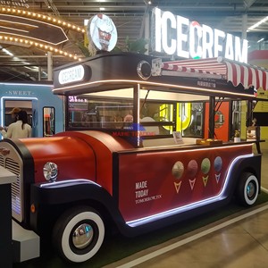 Mobile Kitchen Catering Food Trailers Fully Equipped Pizza Burger <b>Ice</b> Cream Food Truck USA Street Fast Food Cart - Product Image 3