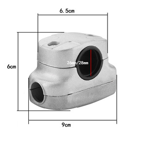 Soporte de aluminio para desbrozadora con mango lateral eléctrico, para tubos de 26/28 mm, con agarre antideslizante y motor sin escobillas - Product Image 3